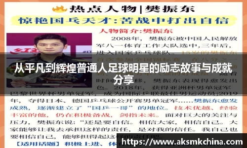 从平凡到辉煌普通人足球明星的励志故事与成就分享